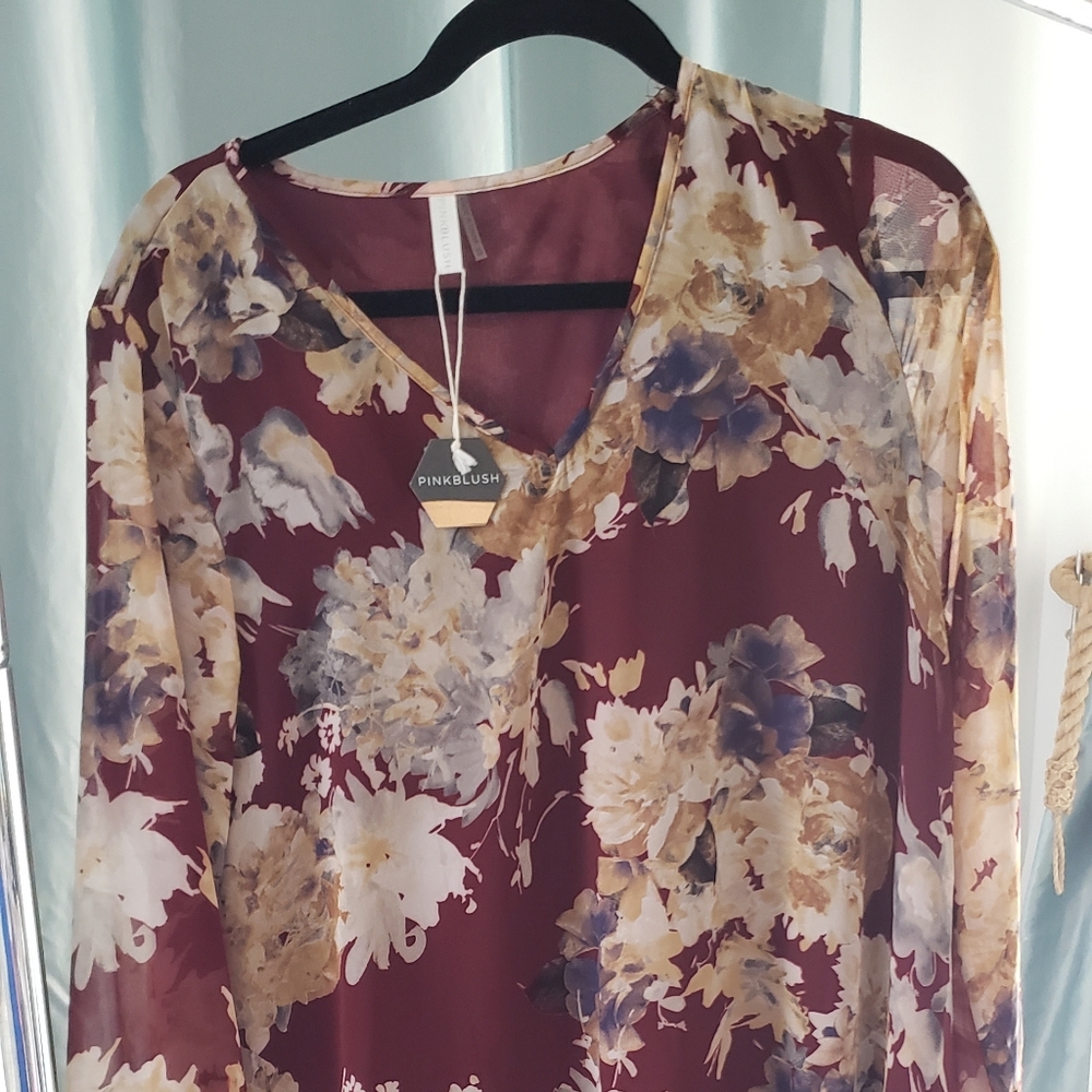 Pink blush Loose maternity dress